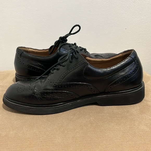 Florsheim Comfort Tech Men's 9 D Dress Shoes Bristow Wing Tip Black Oxfords - Picture 10 of 15